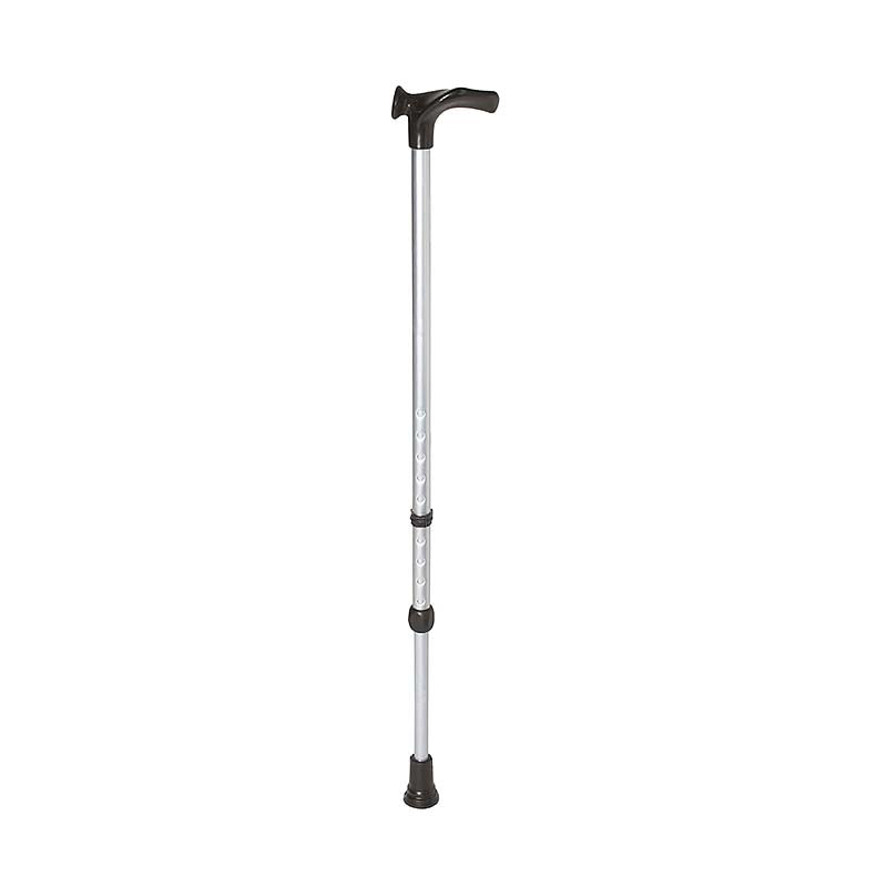 Rebotec Handy Walking Stick with Ergonomic Anatomic Handle - Red Wine, Left-Handed, 72-95cm Adjustable, 125kg Capacity