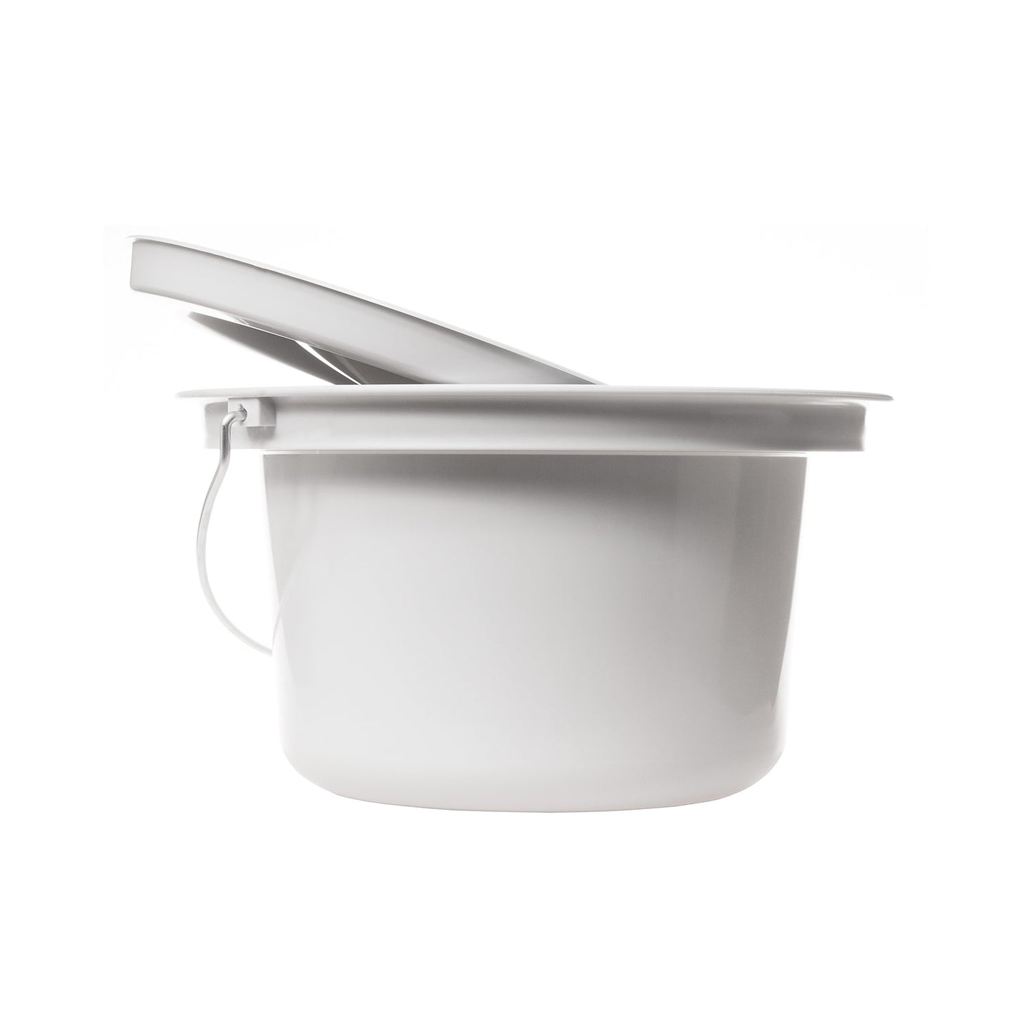 Rebotec Grey Shower Commode Chair Pail - Durable Bucket with 18cm Height & 32cm Diameter