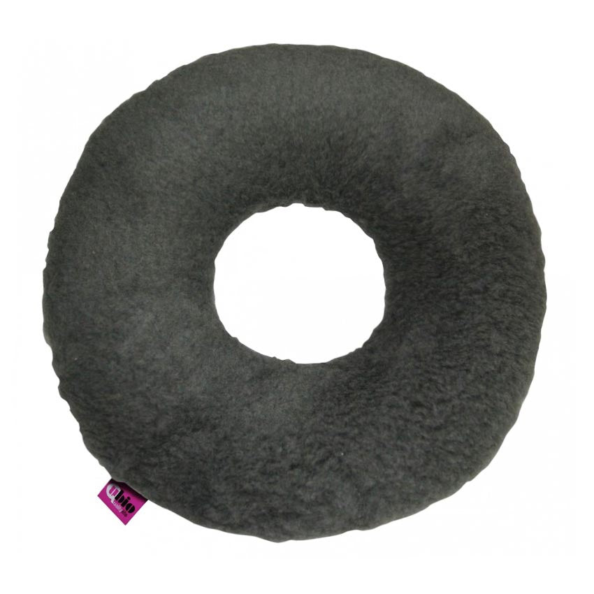 Round Donut Cushion - Soft Faux Fur, Silicone Fibre