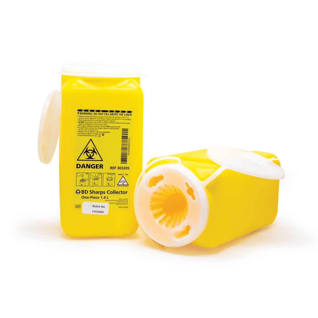 Sharps Container - 1.4L, Safe and Responsible Disposal of Medical Waste for Acupuncture and Healthcare Professionals