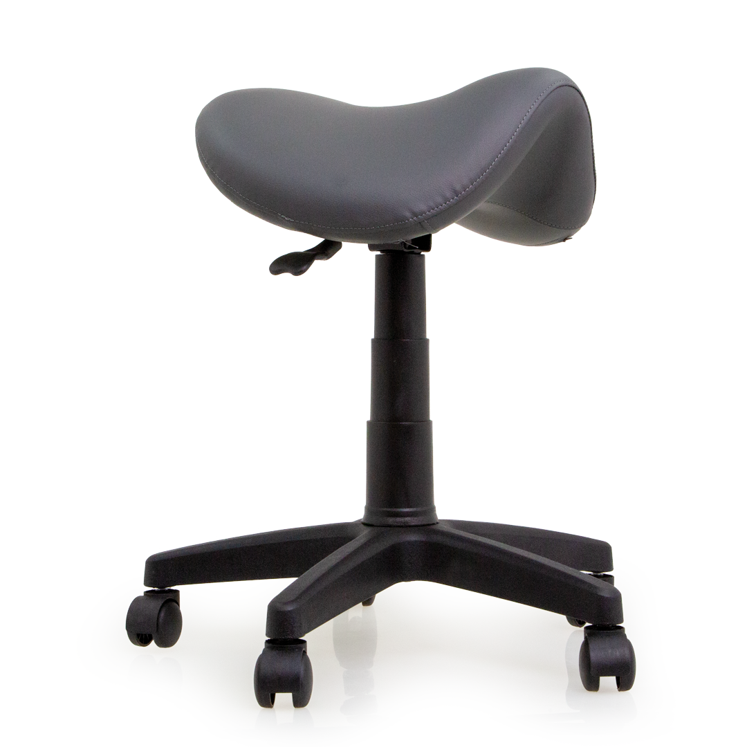 Ergonomic Saddle Stool for Home & Office - Adjustable Height, High-Density Foam Seat, Durable