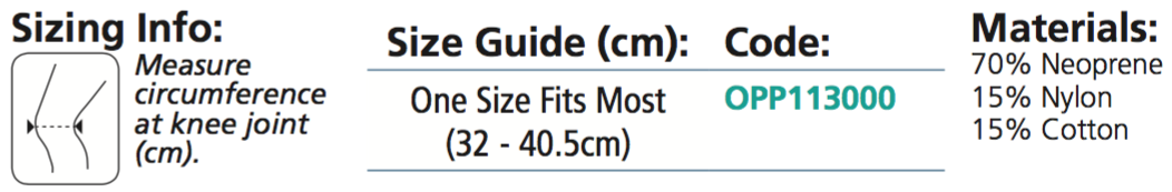 Adjustable Knee Stabiliser with Spiral Stays