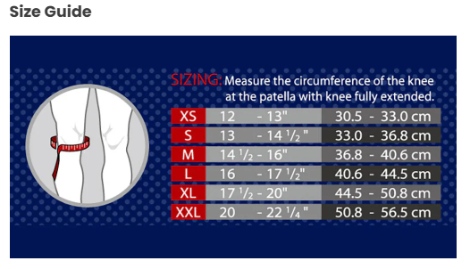 Knee stabiliser open-patella support with adjustable straps