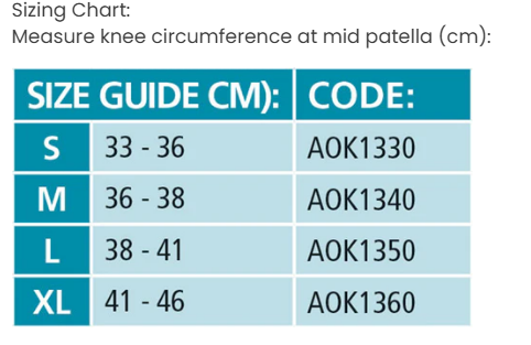Allcare Ortho Elastic Knee Support Brace with Splints (AOK13)
