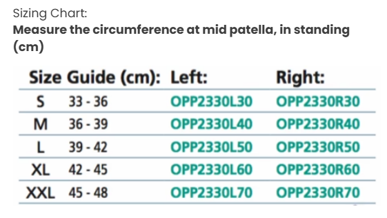 OPPO Hinged Knee Stabiliser — Adjustable Bilateral Hinge Knee Support