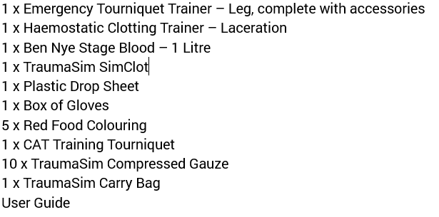 Bleeding Control Training Kit – First Aid Emergency Trauma Trainer
