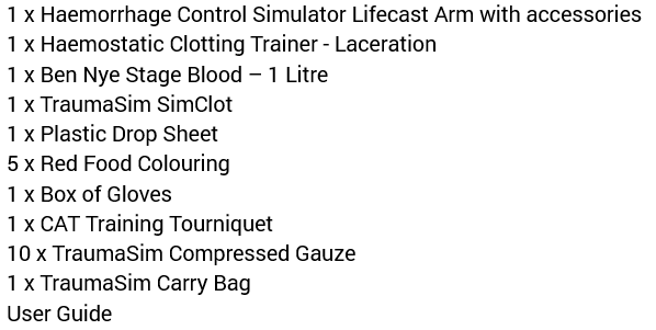 Bleeding Control Training Kit – First Aid Emergency Trauma Trainer
