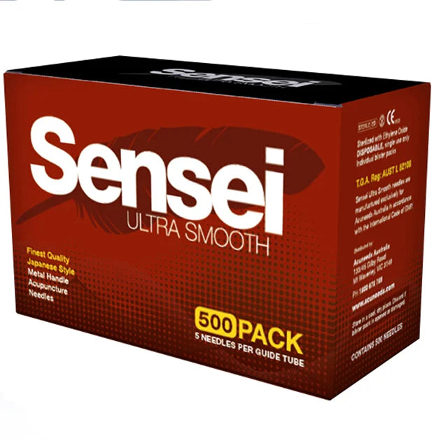 Sensei Ultra Smooth Japanese-Style Acupuncture Needles, Box of 500
