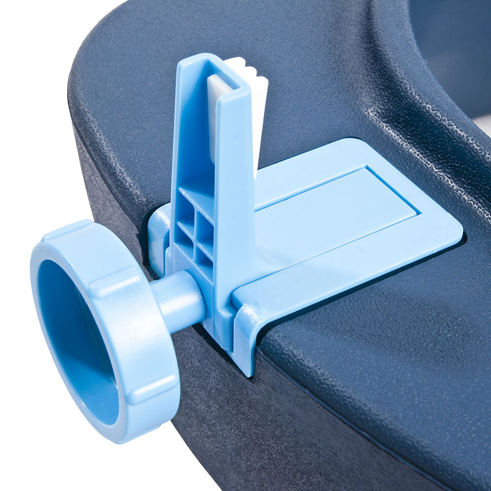 Comfortable Soft Toilet Seat Riser, 10cm Lift for Easy Access, Blue - Ideal for Seniors and Mobility Aid