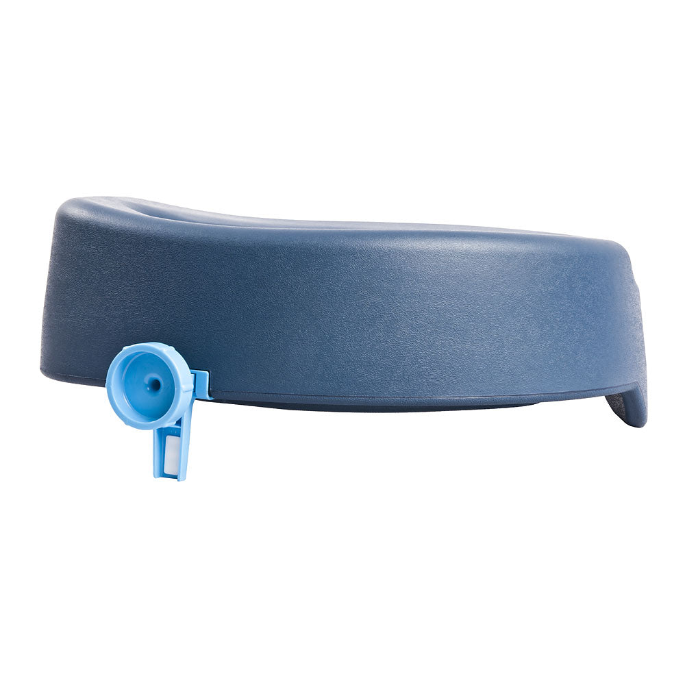 Comfortable Soft Toilet Seat Riser, 10cm Lift for Easy Access, Blue - Ideal for Seniors and Mobility Aid
