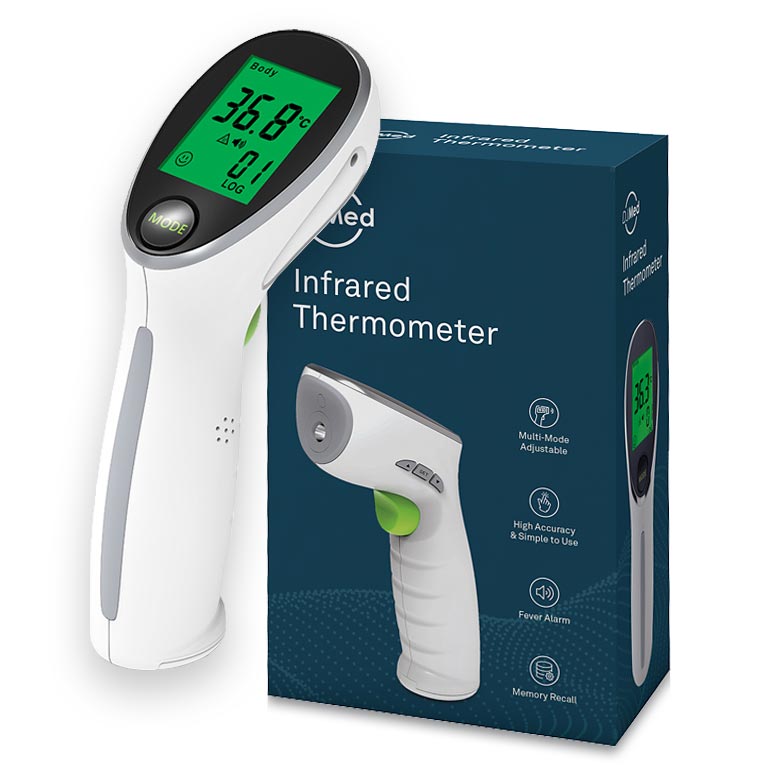 Infrared forehead thermometer - non-contact body & surface