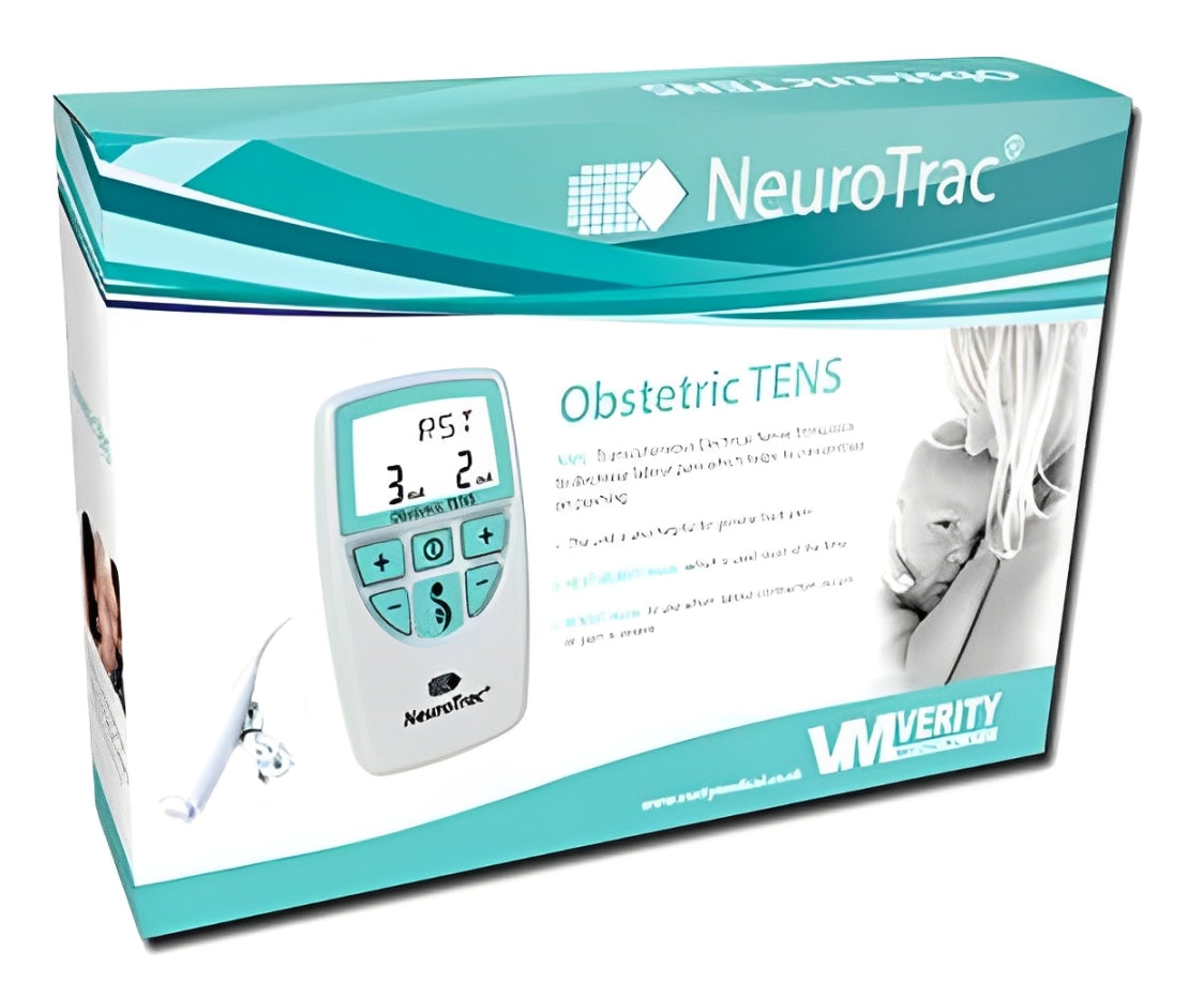 NeuroTrac TENS Labour Pain Relief Unit – Dual Channel Digital Obstetric TENS for Natural Birth Support with Boost Button & LCD