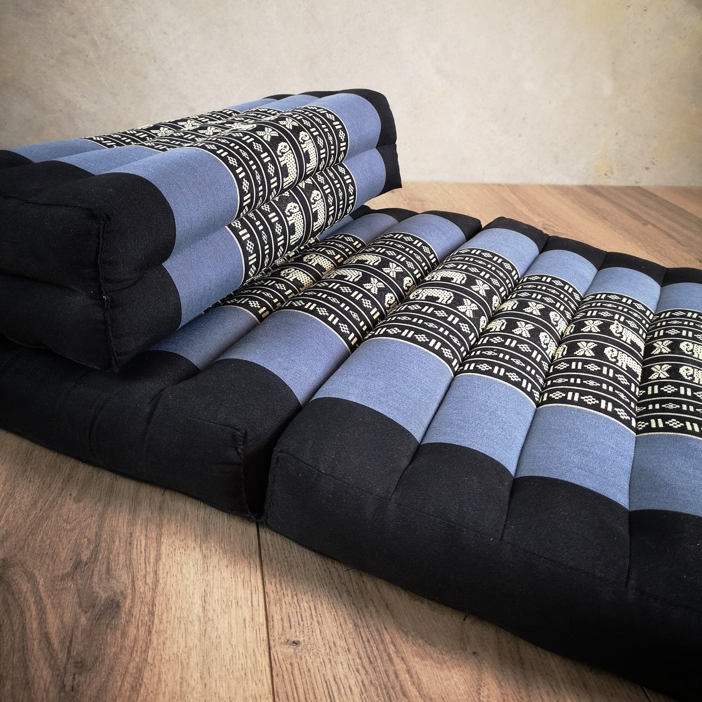 Zafu Meditation Cushion Set - 100% Kapok Fold Out Cushion Yoga Mat Zabuton Traditional Pillow