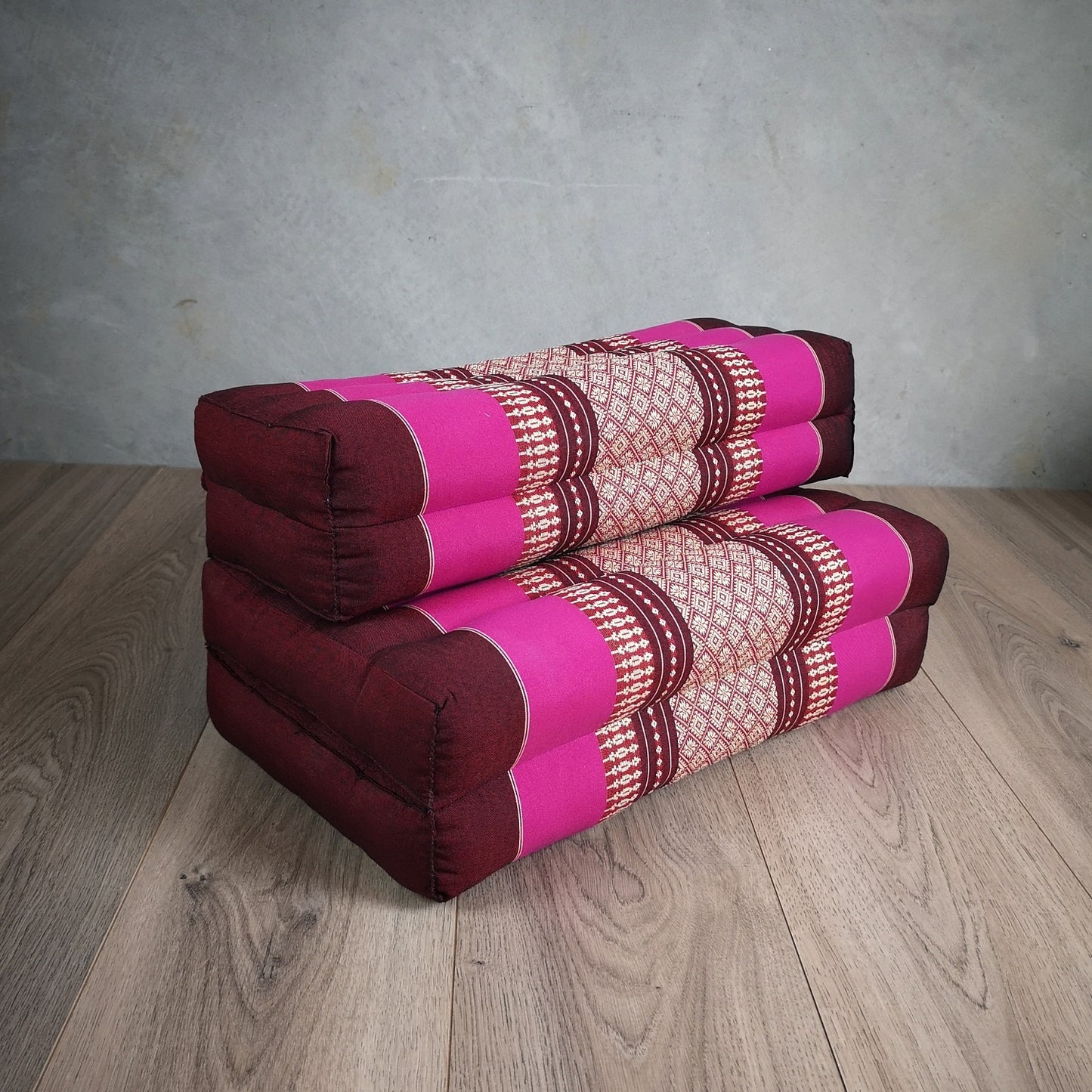 Zafu Meditation Cushion Set - 100% Kapok Fold Out Cushion Yoga Mat Zabuton Traditional Pillow
