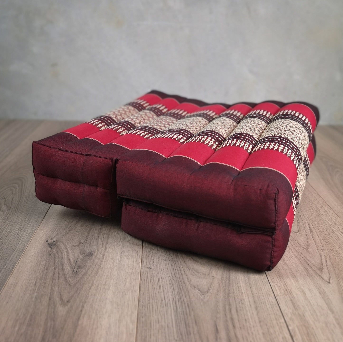 Zafu Meditation Cushion Set - 100% Kapok Fold Out Cushion Yoga Mat Zabuton Traditional Pillow