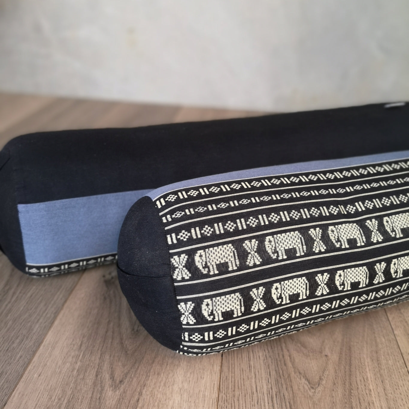 Handmade Round Yoga Bolster Block – Organic Kapok Filled Meditation Cushion for Back Support and Shavasana