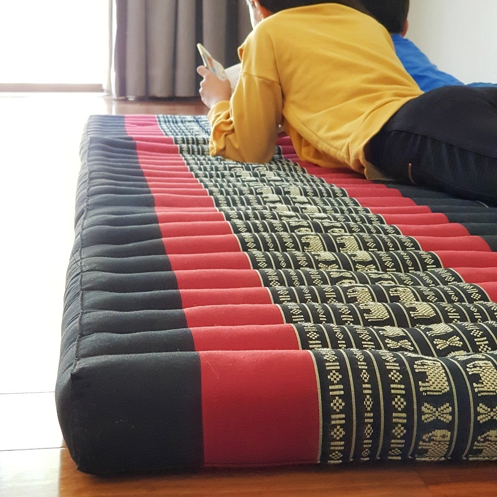 Queen Size Foldable Mattress – 100% Natural Kapok Fibre | Handmade Thai Cotton | Indoor/Outdoor Daybed