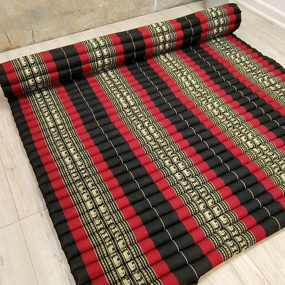 Queen Size Thai Kapok Roll Up Mattress – 200x152cm | Handmade Foldable Daybed Mat