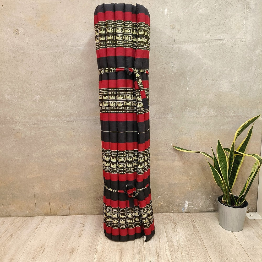 Queen Size Thai Kapok Roll Up Mattress – 200x152cm | Handmade Foldable Daybed Mat