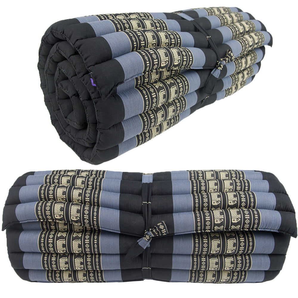 Handmade Thai Kapok Roll Up Mattress – Organic Kapok Sleeping Mat, Yoga Daybed and Floor Futon