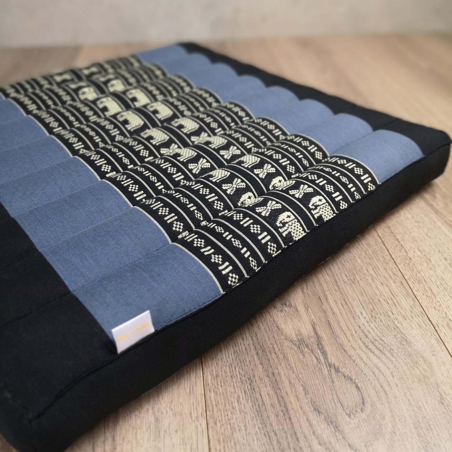 Thai Kapok Meditation Cushion – 50x50cm Square Yoga Seat | Handmade Thai Floor Cushion