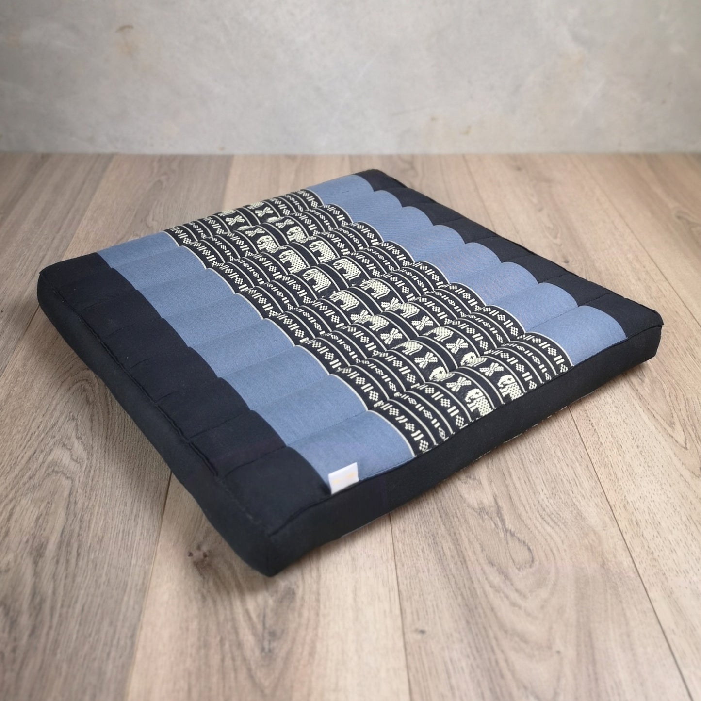 Thai Kapok Meditation Cushion – 50x50cm Square Yoga Seat | Handmade Thai Floor Cushion