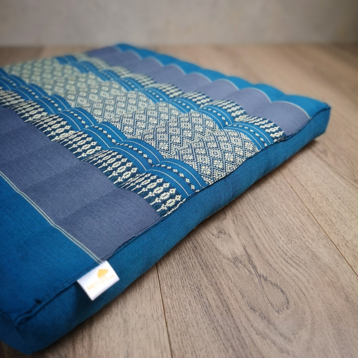 Thai Kapok Meditation Cushion – 50x50cm Square Yoga Seat | Handmade Thai Floor Cushion