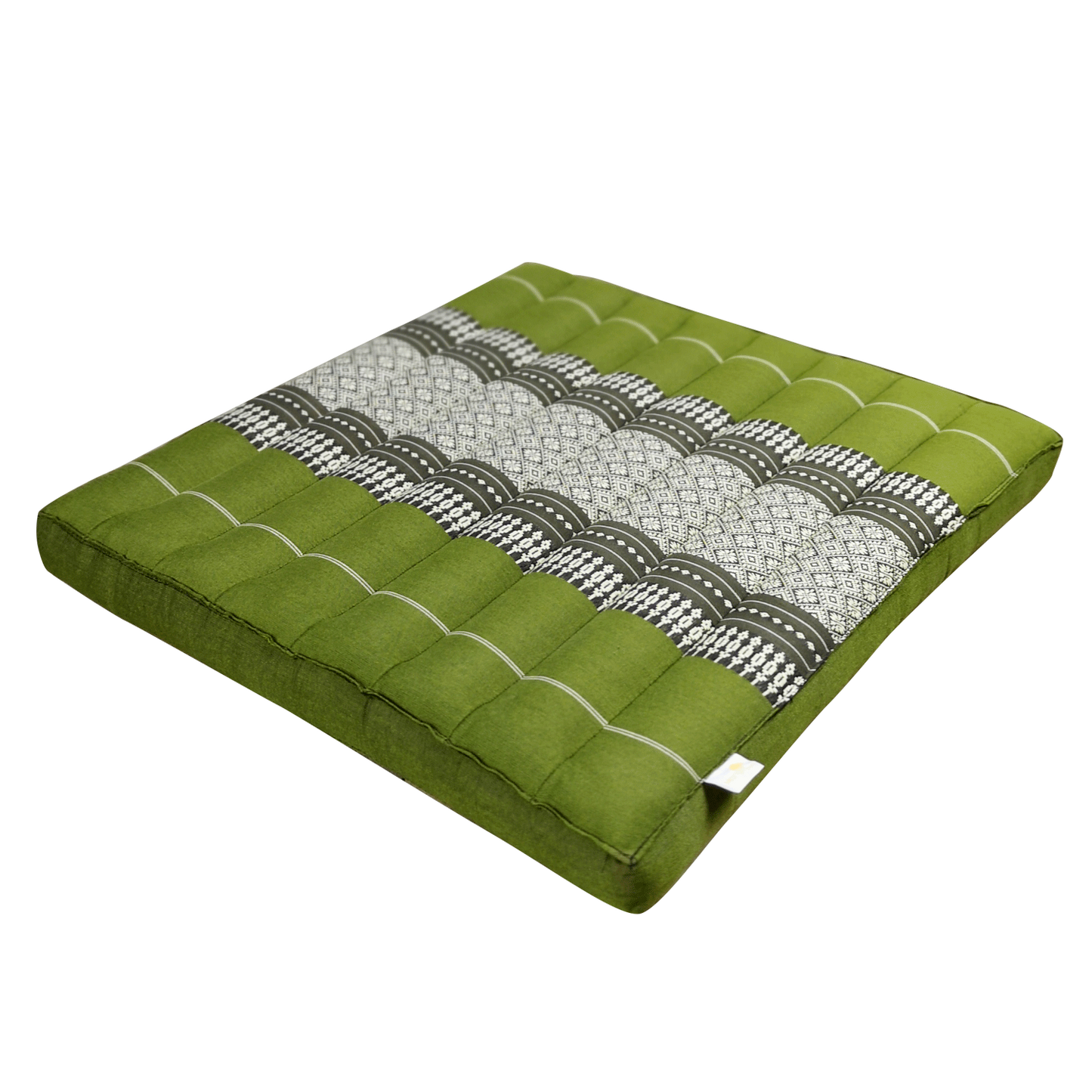 Thai Kapok Meditation Cushion – 50x50cm Square Yoga Seat | Handmade Thai Floor Cushion