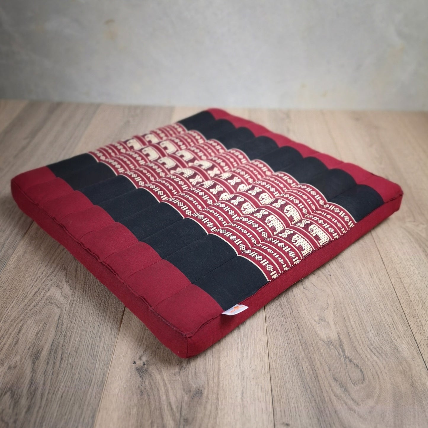 Thai Kapok Meditation Cushion – 50x50cm Square Yoga Seat | Handmade Thai Floor Cushion