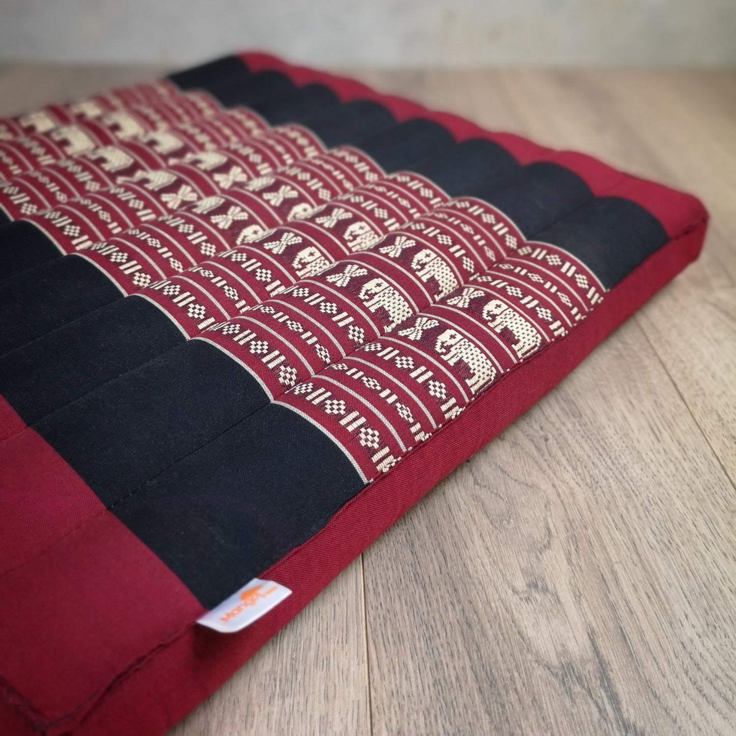 Thai Kapok Meditation Cushion – 50x50cm Square Yoga Seat | Handmade Thai Floor Cushion