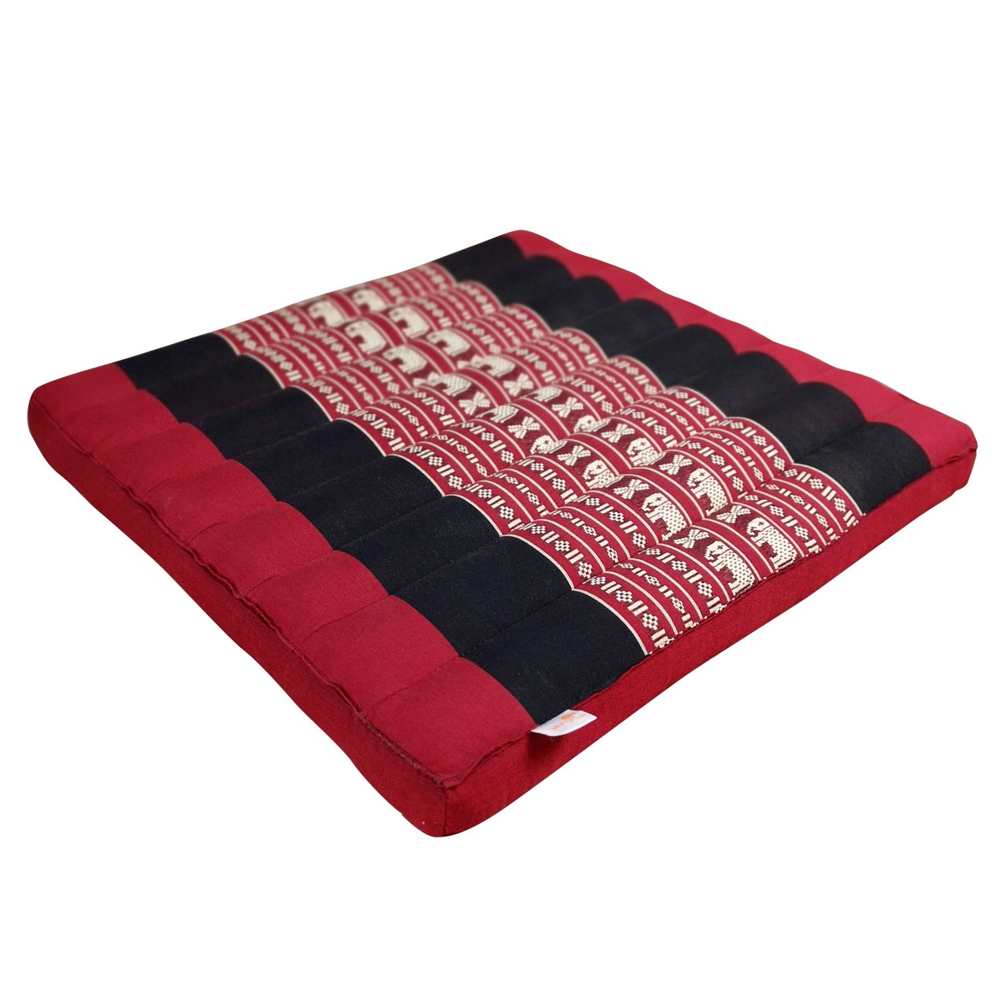Thai Kapok Meditation Cushion – 50x50cm Square Yoga Seat | Handmade Thai Floor Cushion