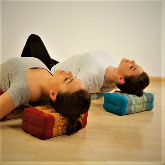Handmade Yoga Block Meditation Cushion – Organic Kapok Thai Pillow for Yoga and Posture Support