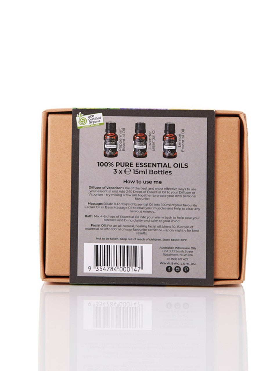 Essential Oil Pack - The Essential 3 Certified Organic