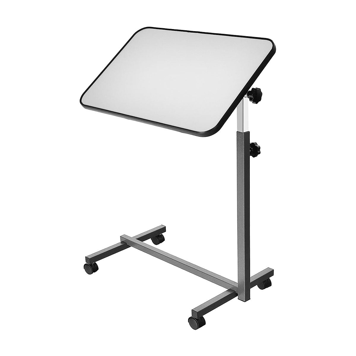 Adjustable Overbed Table with Swivel Castors - Ideal for Beds, Sofas & Recliners