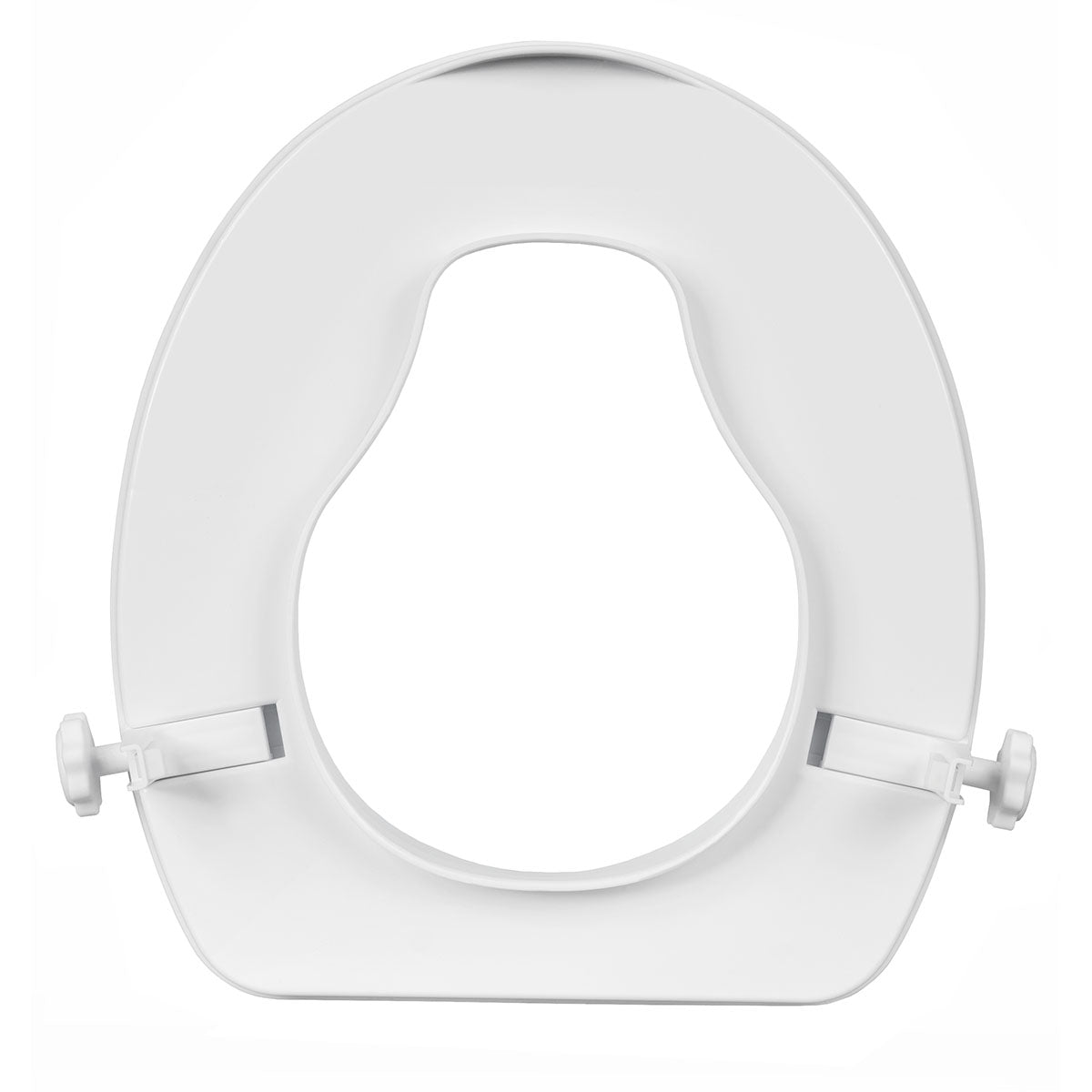 Ergonomic Raised Toilet Seat Raiser with Lid - 100mm Height, Easy Installation & Travel-Friendly