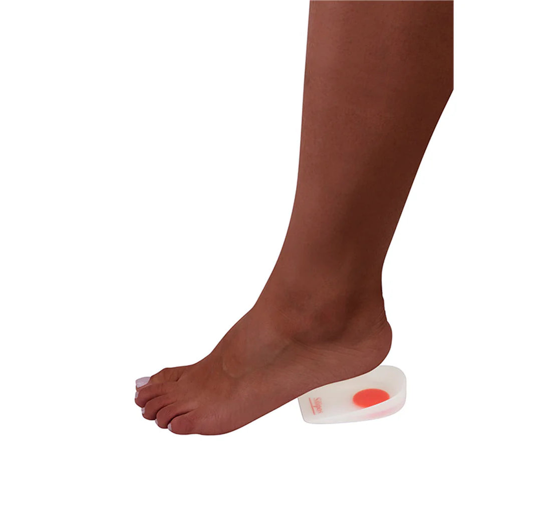 Silipos Wondercup (Red) - Dual Density Silicone Heel Cup for Heel Pain Relief