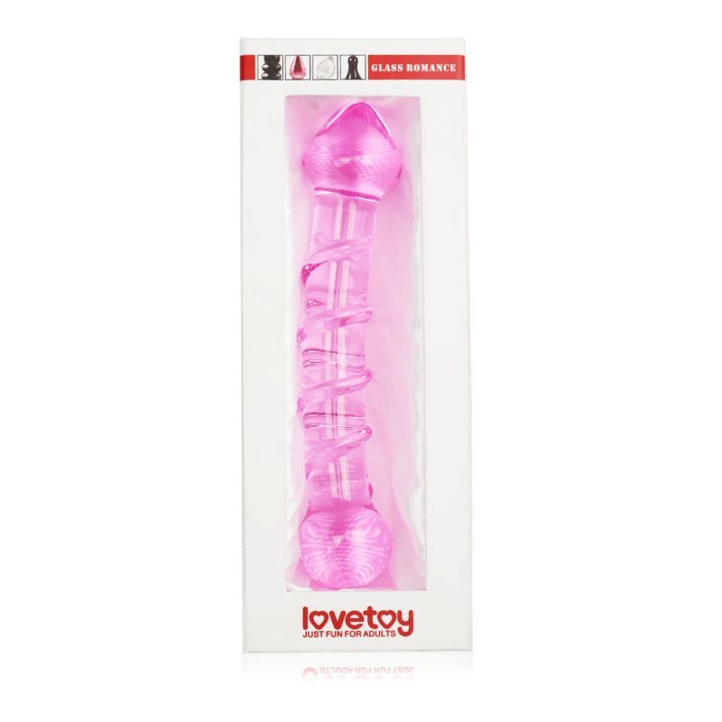 Glass Romance 5 Clear 7In - Pink