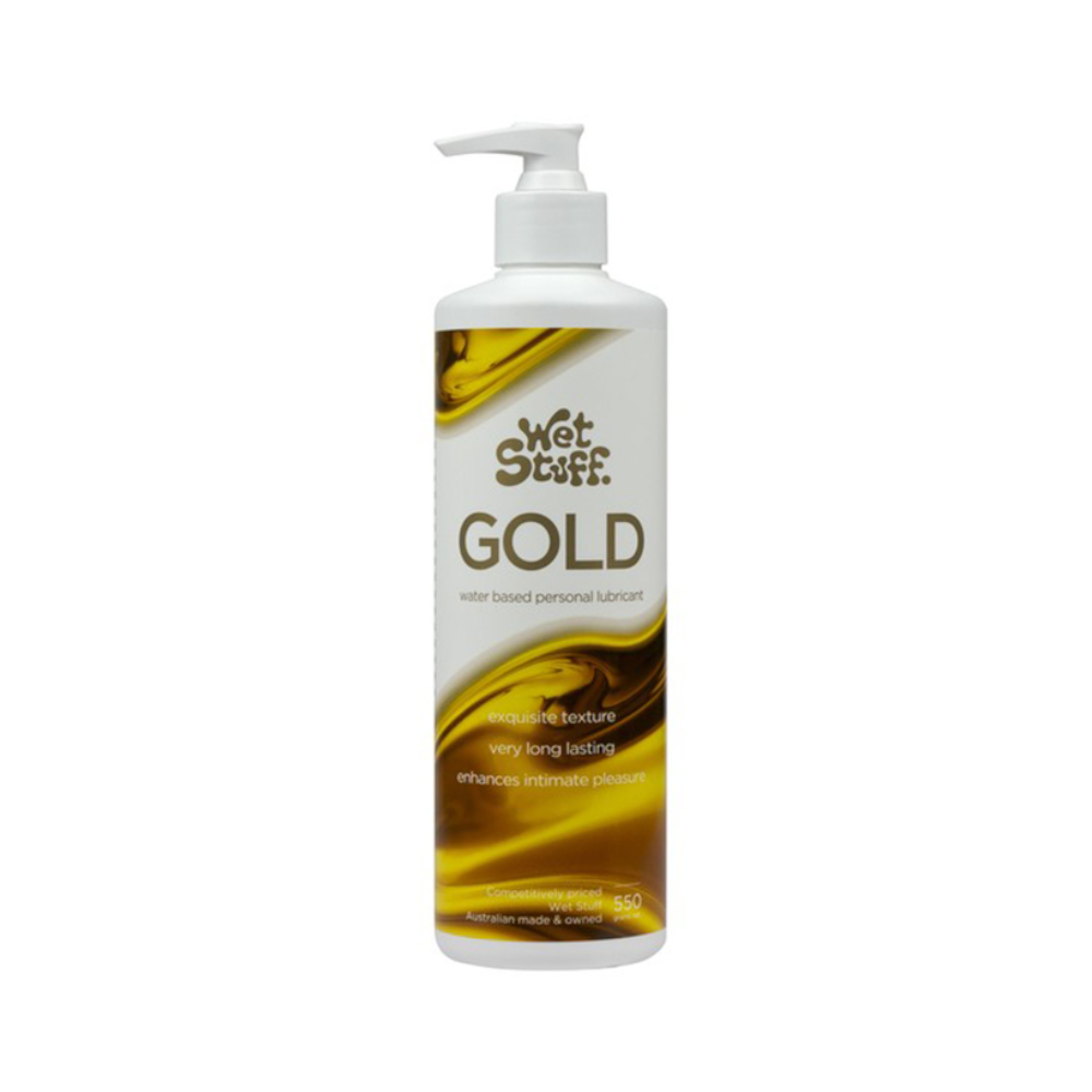Wet Stuff Gold Water Based Lubricant Sex Toy Safe 550G
