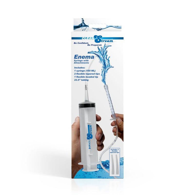 Cleanstream Enema Syringe Kit with Attachments