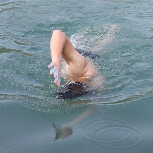 Silicone Swim Fins - Blue - 1 Pair - Ideal for Snorkeling - Comfortable Silicone Swimming Equipment