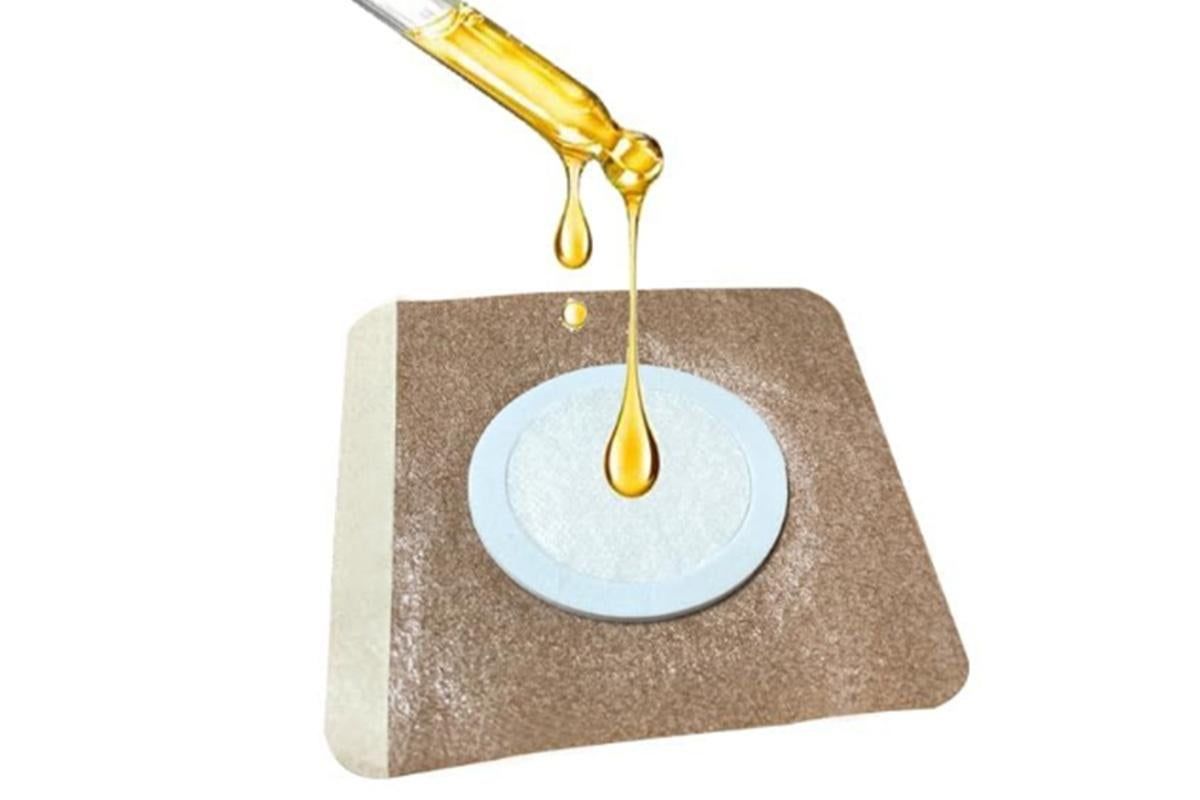 100PCS Disposable Castor Oil Patches Self-Adhesive Castor Oil Pack Belly Wrap for Waist Back Neck Arm
