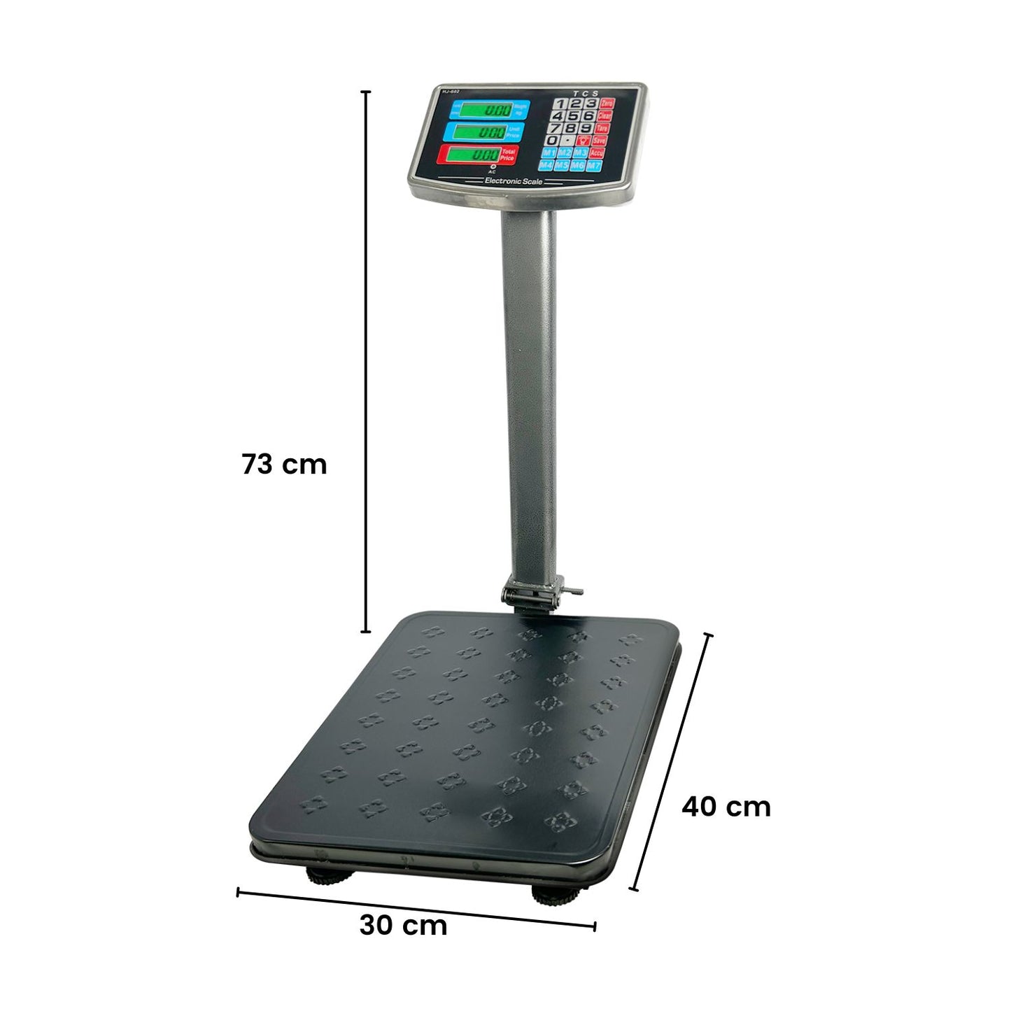 Heavy-Duty Commercial Platform Scales 150KG (Black)
