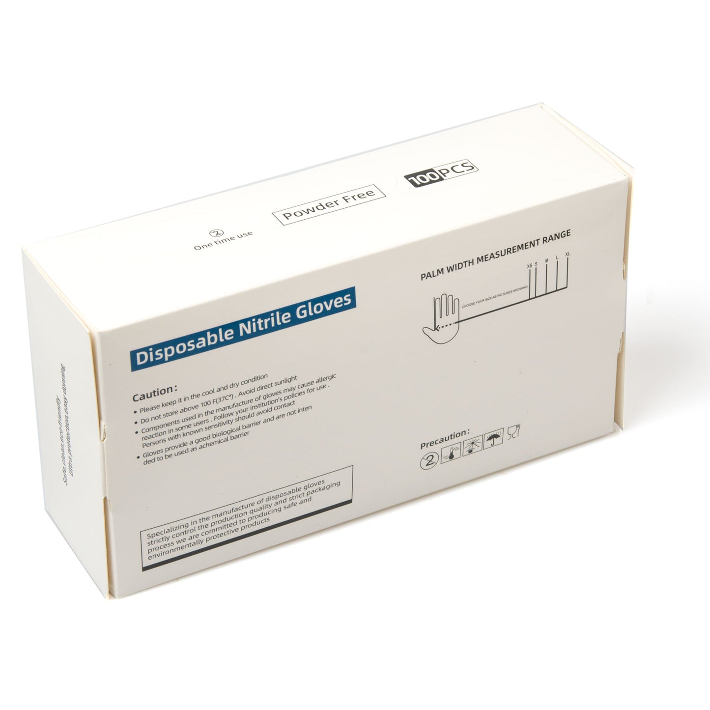 Heavy-Duty 6 Mil Nitrile Gloves - 100 Pack, Super Strong & Latex-Free for Industrial Use (Medium)