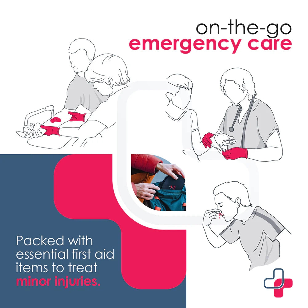 Minimedic On-The-Go First Aid Kit – Compact Emergency Medical Kit for Travel, Car, Camping & Everyday Use