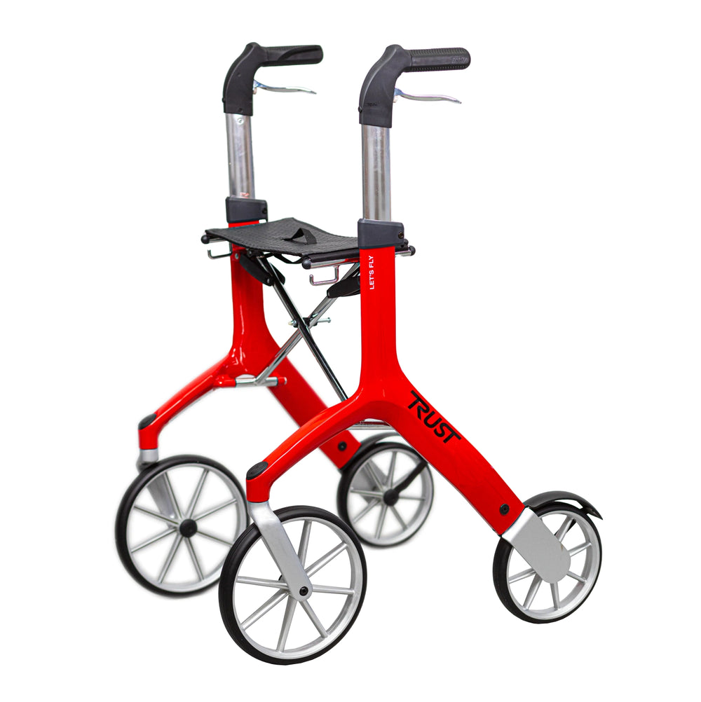 Trustcare Rollator Walker – Lightweight Mobility Walker with Seat & Bag - Award Winning