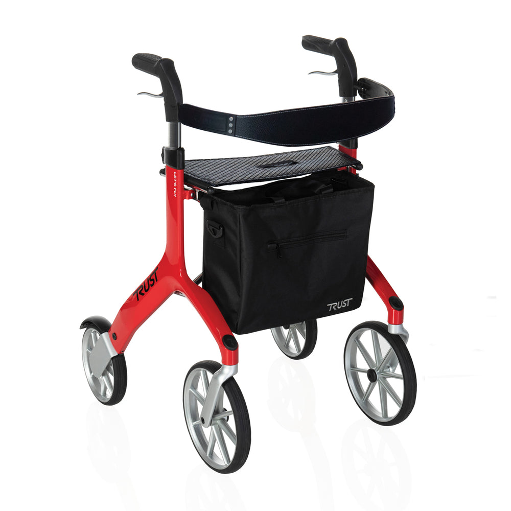 Trustcare Rollator Walker – Lightweight Mobility Walker with Seat & Bag - Award Winning