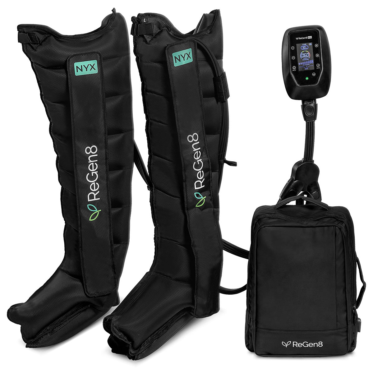 Regen8 Nyx 8-Chamber Compression Recovery Boots – Muscle Recovery, Circulation & Swelling Relief