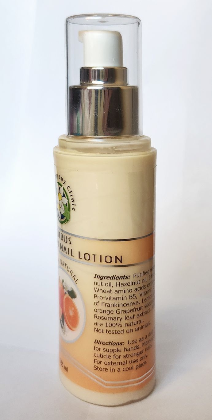 Citrus Hand & Nail Lotion - 100% Natural Skincare