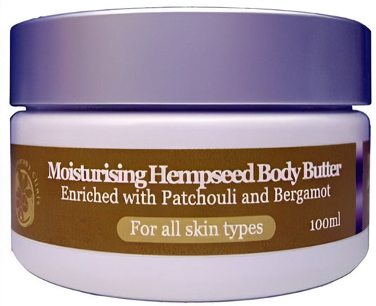 Hempseed Body Butter with Patchouli and Bergamot Essential Oils - Natural Moisturiser