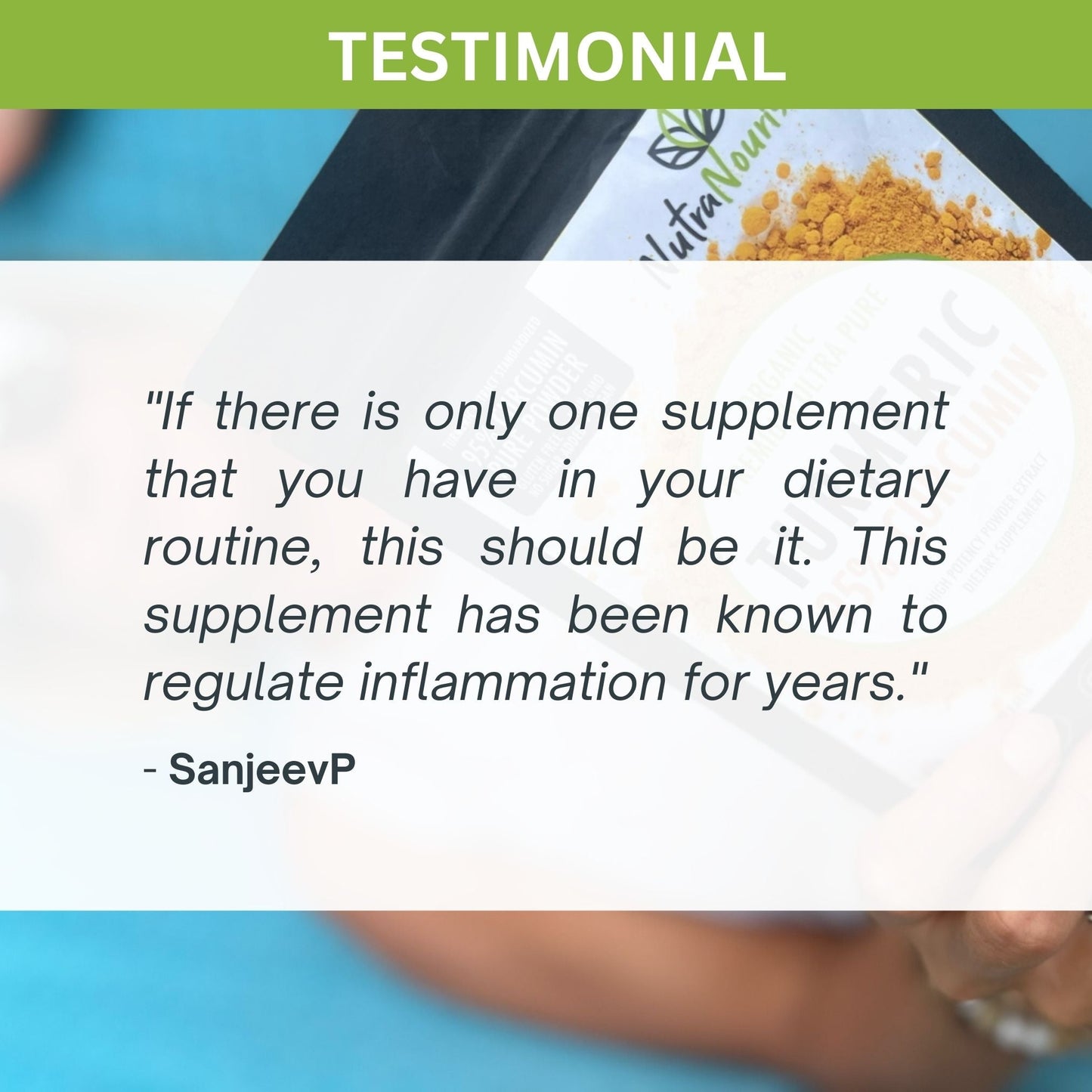 Pure Organic 95% Curcumin Powder - 1500mg of Turmeric Extract